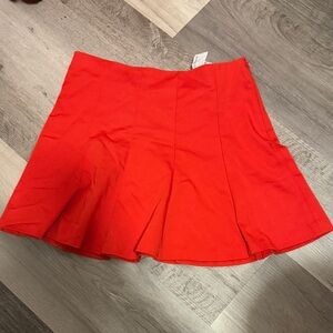 Zara Bold Red Mini Skirt Small